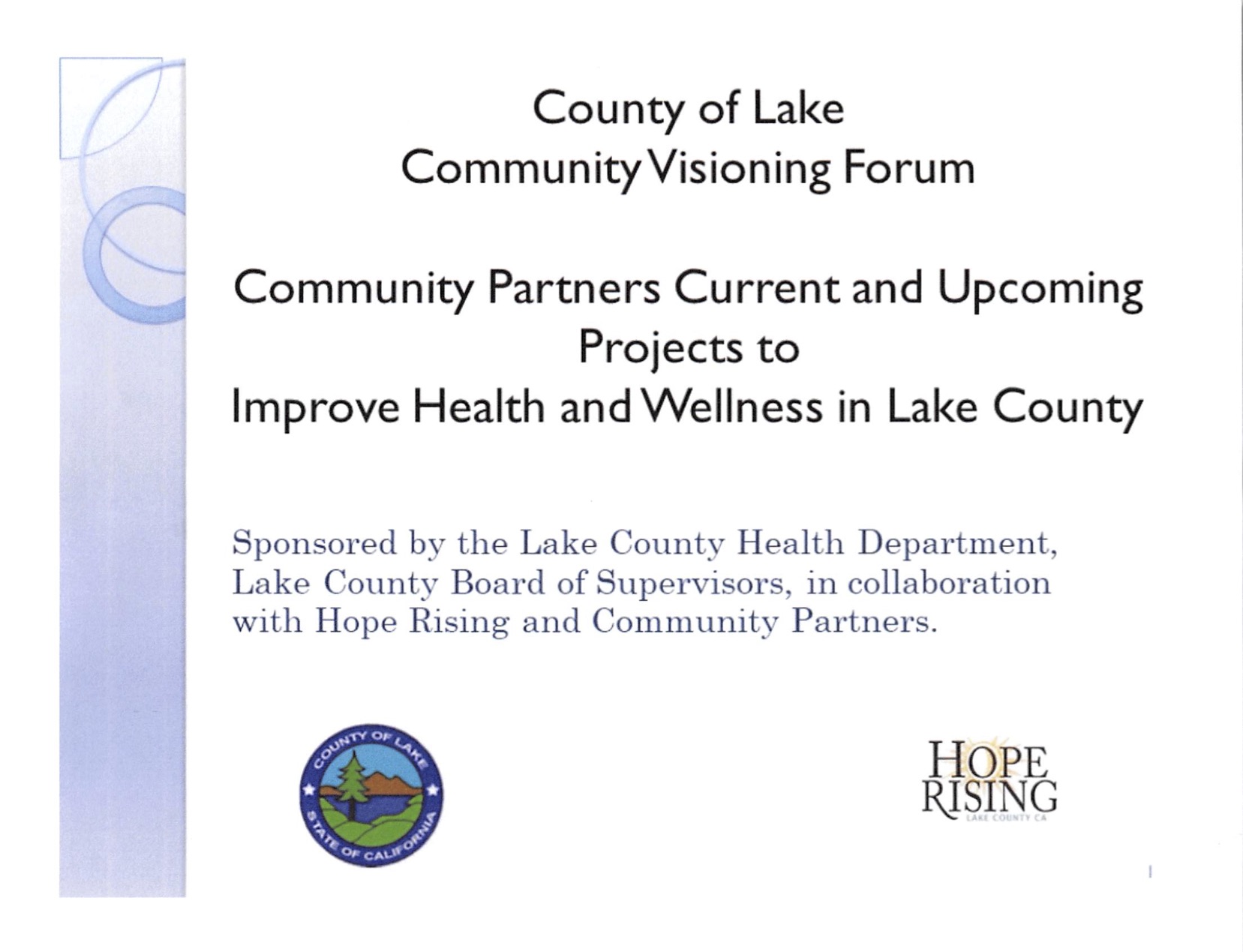 Lake Town Hall Meeting